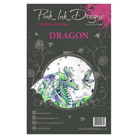 Pink Ink Designs A5 Clear Stamp Set Dragon