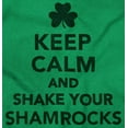 thumbnail image 2 of Keep Calm Shake Shamrocks St Paddys Sweatshirt for Men or Women Brisco Brands S, 2 of 6