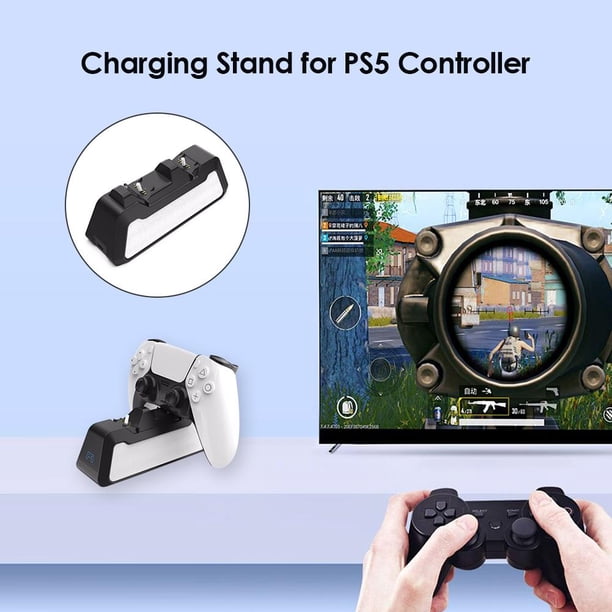 Cargador rápido doble para base de carga DualSense para controlador inalámbrico PS5