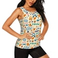 thumbnail image 2 of Disketp Peanuts 8 Print Women's Workout Tank Top Sleeveless Gym Shirt Quick Dry Fitness Bodybuilding Sleeveless T Shirt-Small, 2 of 7
