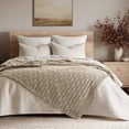 thumbnail image 4 of EVERGRACE Modern Checkered Chenille Throw Blanket, Soft Cozy Plaid Knitted Blanket for Sofa & Couch, Decorative Knit Throw for Bed and Living Room, Sand Dune, 60" x 80", 4 of 8