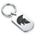 thumbnail image 1 of Stainless Steel Spartan Warrior Champion Dog Tag Keychain Circle Ring, 1 of 2