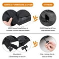 thumbnail image 4 of SHELTUSE 2 Pack Patio Chair Covers, Outdoor Lawn Patio Furniture Cover, Lounge Deep Outdoor Seat Cover, UV Protected with Waterproof - 40 Inch L x 40 Inch W x 23 Inch H, Black, 4 of 7