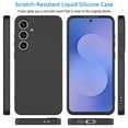 thumbnail image 4 of For Samsung Galaxy S25 FE Case Silicone Cover, Tekcoo Shockproof Rugged Soft Gel Rubber Ultra Slim Protective Cover Anti-Scratch Microfiber Lining Cute Phone Case for Galaxy S25 FE - Black, 4 of 9