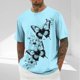 thumbnail image 2 of Camisetas de Manga Larga para Hombre de Algodón, Impresión Cuello Redondo Moda Casual Camisetas de Manga Corta para Diario Y Casual, 2 of 5