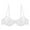 White, variant on FYDUU Women's Sexy Lace Push Up Plus Size Bra Sheer Balconette Underwire Unlined Half Cup Lace Bra Sport Bras Workout Yoga Bra /White