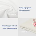 thumbnail image 4 of Happy Mother Day Throw Pillow Covers,Text Mother's Day On Colorful Flowers Decorative Pillow Covers Digital Printing Blended Fabric for Couch Sofa Bed Invisible Zipper 16X16 in, 4 of 6