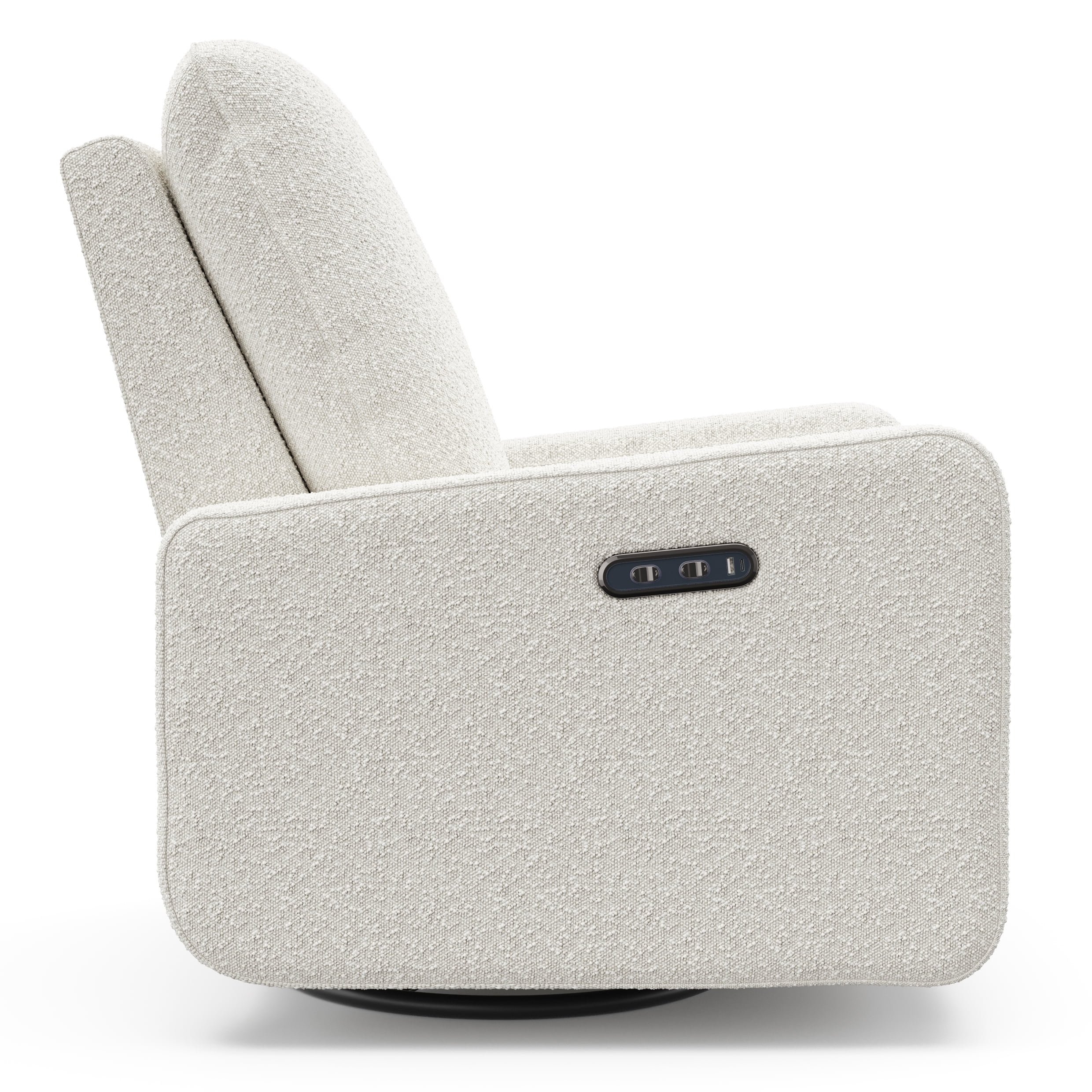 Graco Teddi Infant Power Recliner Swivel Glider with USB, Ivory Boucle
