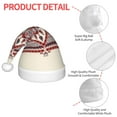 thumbnail image 4 of Bingfone Fashion Tatreez for Kids Christmas Hat Santa Hat for Boys Girls Teenager for Christmas New Year Xmas Festive Holiday Party Supplies Gifts, 4 of 6