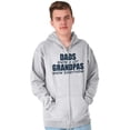 thumbnail image 5 of Dad Knows A lot Grandpa Everything Zip Hoodie Sweatshirt Men Brisco Brands S, 5 of 6