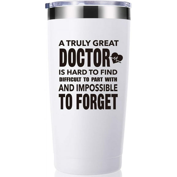 A Truly Great Doctor is Hard to Find 20 OZ Tumbler.Thank You Appreciation Doctor Gifts.Birthday,Christmas,Medical Graduation Gifts for Men Women.Dentist,Doctor,Physician Travel Mug(Black)