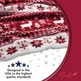 thumbnail image 3 of NANTA Fleece Blanket with Pouch Super Cute Soft Flannel Blanket for Travel Throw Sofa Couch Blanket (Red Nordic), 3 of 7