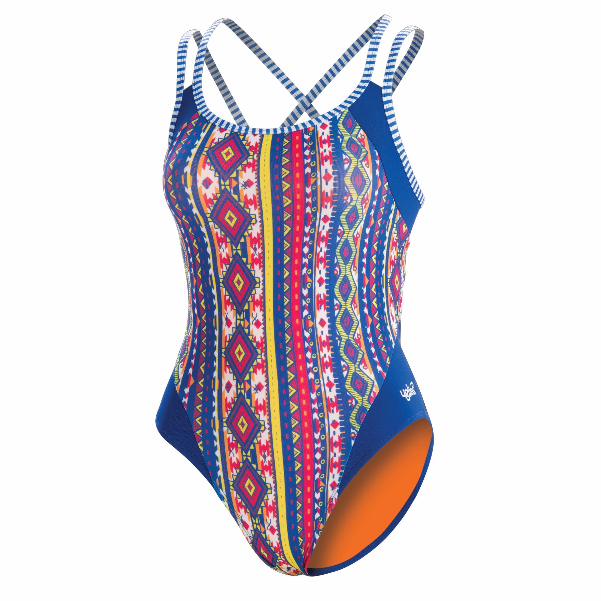 Dolfin Uglies Print Double Strap Open Keyhole Back - Walmart.com