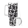 thumbnail image 2 of Pofeuu Panda Print 40oz Ice Bully With Handle And Straw Stainless Steel Vacuum Insulated Cup And 2 In 1 Straw Lid, 2 of 8