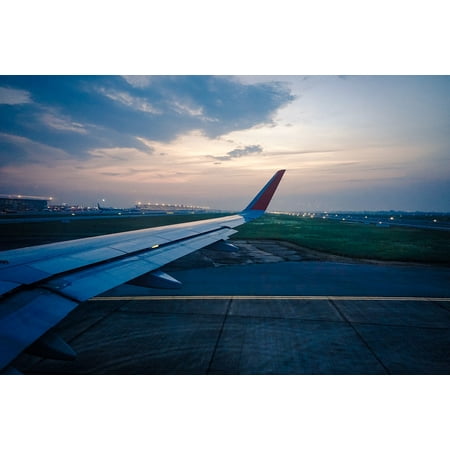 laminated poster travel jet airplane plane trip air sky flight