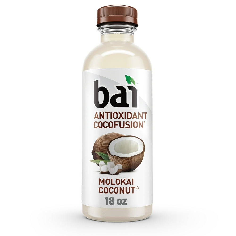 Bai Coconut Flavored Water, Molokai Coconut, Antioxidant Infused Drinks