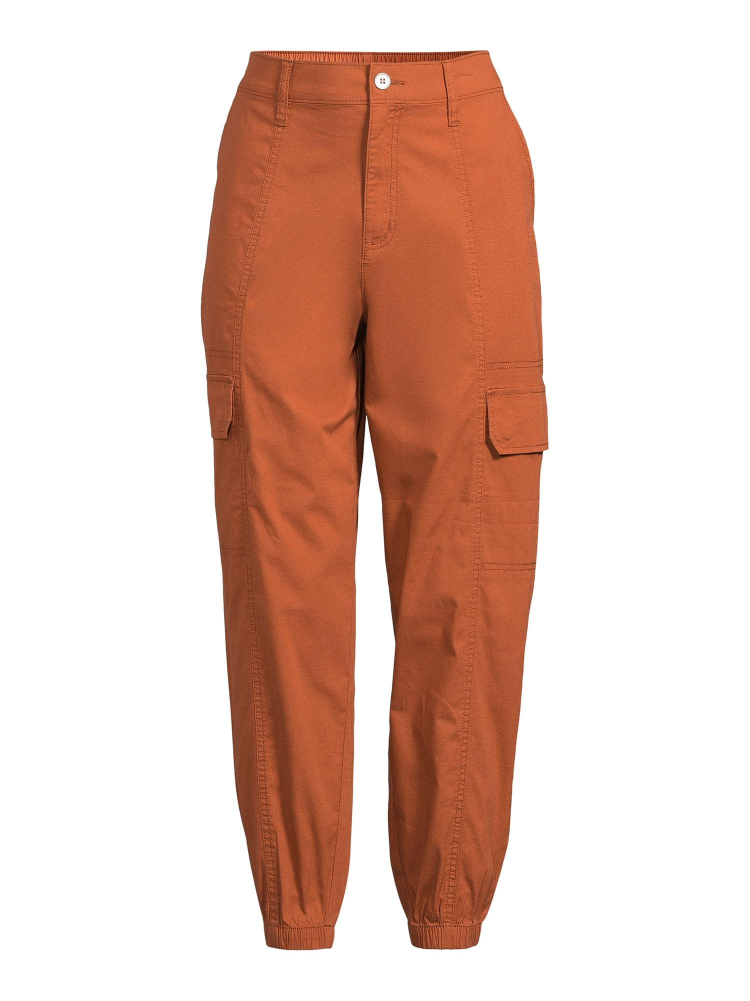 Time and Tru Women's Parachute Cargo Jogger Pants, 26", 27", 28" Inseam, Sizes XS-XXXL