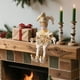 thumbnail image 5 of Muñeca navideña decorativa, figura navideña de payasa con cabeza que se mueve, ideal para decorar sala de estar, tiendas y como regalo para niños. Oro, 5 of 7