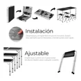 thumbnail image 4 of Mesa Plegable Para Camping Picnic Ajustable 1.20 Portátil 4 Sillas Color Negro, 4 of 9