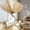 Beige & Brown & Taupe, variant on Faux Pampas Grass Decor 17.7 Inch 6pcs, Artificial Pampas Grass Fluffy Home Decor, Short Vase Room Decor pompous Grass Flower Arrangement for Boho Home Wedding Decoration (Black,White,Grey)