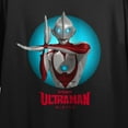 thumbnail image 2 of Ultraman Rising Ultraman Character Circle Crew Neck Short Sleeve Women's Black Crop Top-XL, 2 of 4
