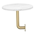 thumbnail image 3 of Siruishop Wall Mounted Round Side Table Simple Sofa Floating Drink Table Bar End Table 35cmx45cm, 3 of 7