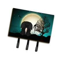 Halloween Scary Pekingese Black Leash or Key Holder