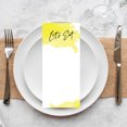 thumbnail image 3 of Koyal Wholesale Illuminating Yellow Watercolor Printable Wedding Paper Menu Cards for DIY Printer, Pack of 52, 3 of 5