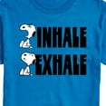 thumbnail image 2 of Peanuts - Snoopy Inhale Exhale - Men's Short Sleeve Graphic T-Shirt, 2 of 6
