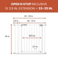 thumbnail image 2 of hauck Open N Stop Pressure Fit with 3.5" Extension Baby Safety Gate, 2 of 7