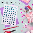 thumbnail image 3 of Black Cats Clear Rubber Stamps for Card Making Cute Kitty Cat Footprint Frame Label Transparents Silicone Stamp Scrapbooking Scratches Embossing Photo Album Decor Craft Decoration, 3 of 9