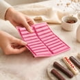 thumbnail image 3 of 20 Cavity Long Strip Silicone Chocolate Mold 25x16cm Non Stick Flexible Tray For Candy Soap Crayon Homemade Baking Craft, 3 of 7