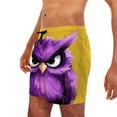 thumbnail image 6 of Timoontee Mens Funny Cartoon Animals Print Swim Trunks Lightweight Quick Dry Beach Shorts Elastic Waist Drawstring Summer Casual Shorts Yellow XXXXL, 6 of 6