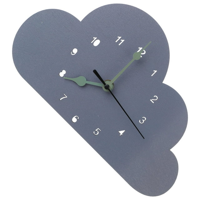 VERDANVERSE 1Pcs Desktop Clock Light Grey Minimalist Wall Clock for Adults with Time Display