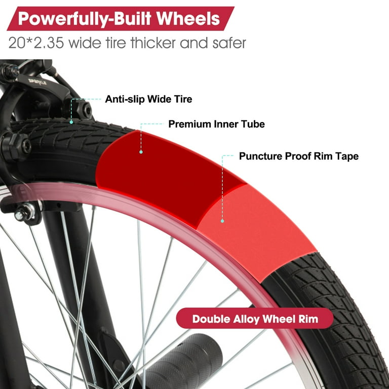 Hiland Professional Functionality Adults 20'' BMX Bikes - Walmart.com