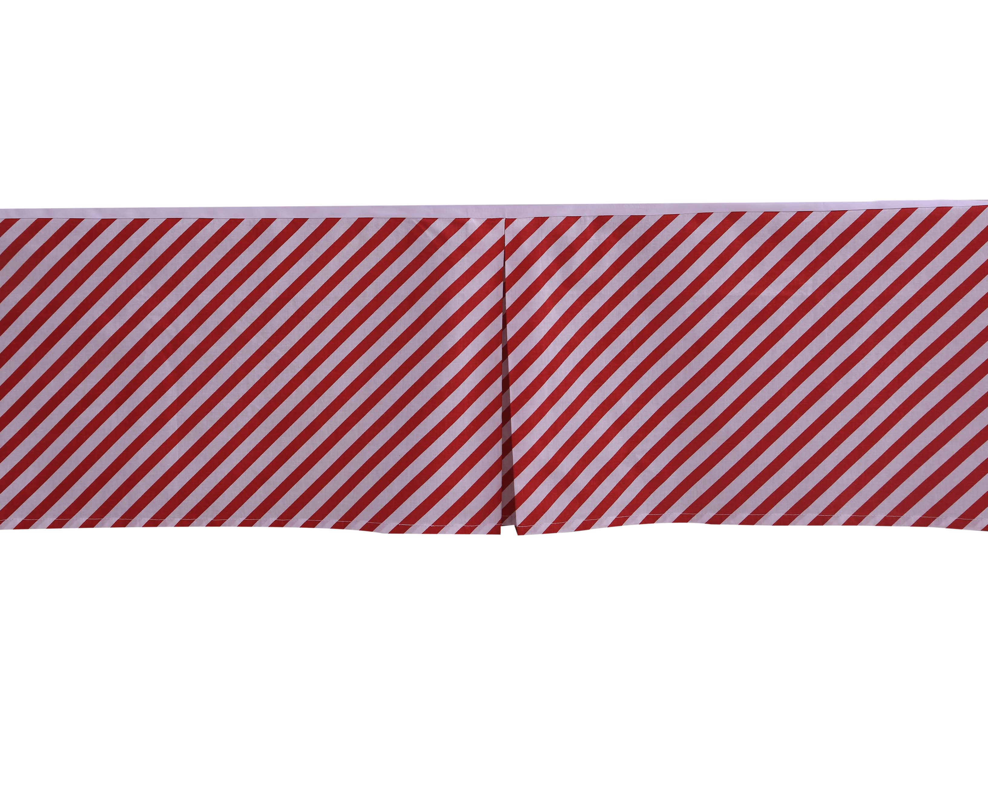 Bacati - Crib or Toddler Bed Skirt or Dust Ruffle 100% Cotton Percale, Airspace, Aqua/Red/Orange/Green/Navy