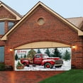 thumbnail image 4 of Extra Large Christmas Garage Door Banner Hanging Holiday Wall Background Outdoor Festive Season Front Entrance, 4 of 7