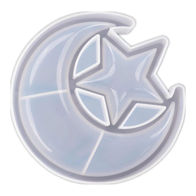 Advancent Moon Star Storage Rack Molde de silicona DIY Moon Star Soporte de almacenamiento Molde de fundición Moon Star Organizador de almacenamiento Artesanía Advancent HA018447-00