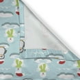 thumbnail image 6 of Ambesonne Funny Valance & Curtain, Penguin Snowman Ice Floe, 55"x45", Multicolor, 6 of 6