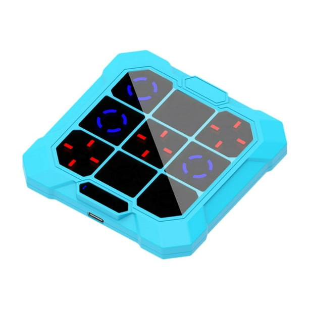 Juego de pernos de punta, juguete de aprendizaje, regalo portátil de viaje, juego de rompecabezas electrónico de mano para niños y adultos, regalos de Azul