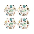thumbnail image 2 of Disketp Travel1 Funny Coasters,4 Pcs Leather Coasters With Holder, Perfect Housewarming Hostess Gifts,Protect Furniture From Water Marks Scratch And Damage, 2 of 9