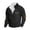 Black, variant on Men's Warm Fleece Sweatshirts Long Sleeve Quarter Zip up Mock Neck Pullover Sweatshirt Casual Fashion Tops