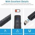 thumbnail image 5 of ZIQIAN Presentation Clicker with Red Pointer for Cats, 100FT USB Presentation Remote Control, Volume Control Hyperlink Wireless Presenter Remote, Slide PowerPoint Clicker for Mac/Win/Computer/Laptop, 5 of 7