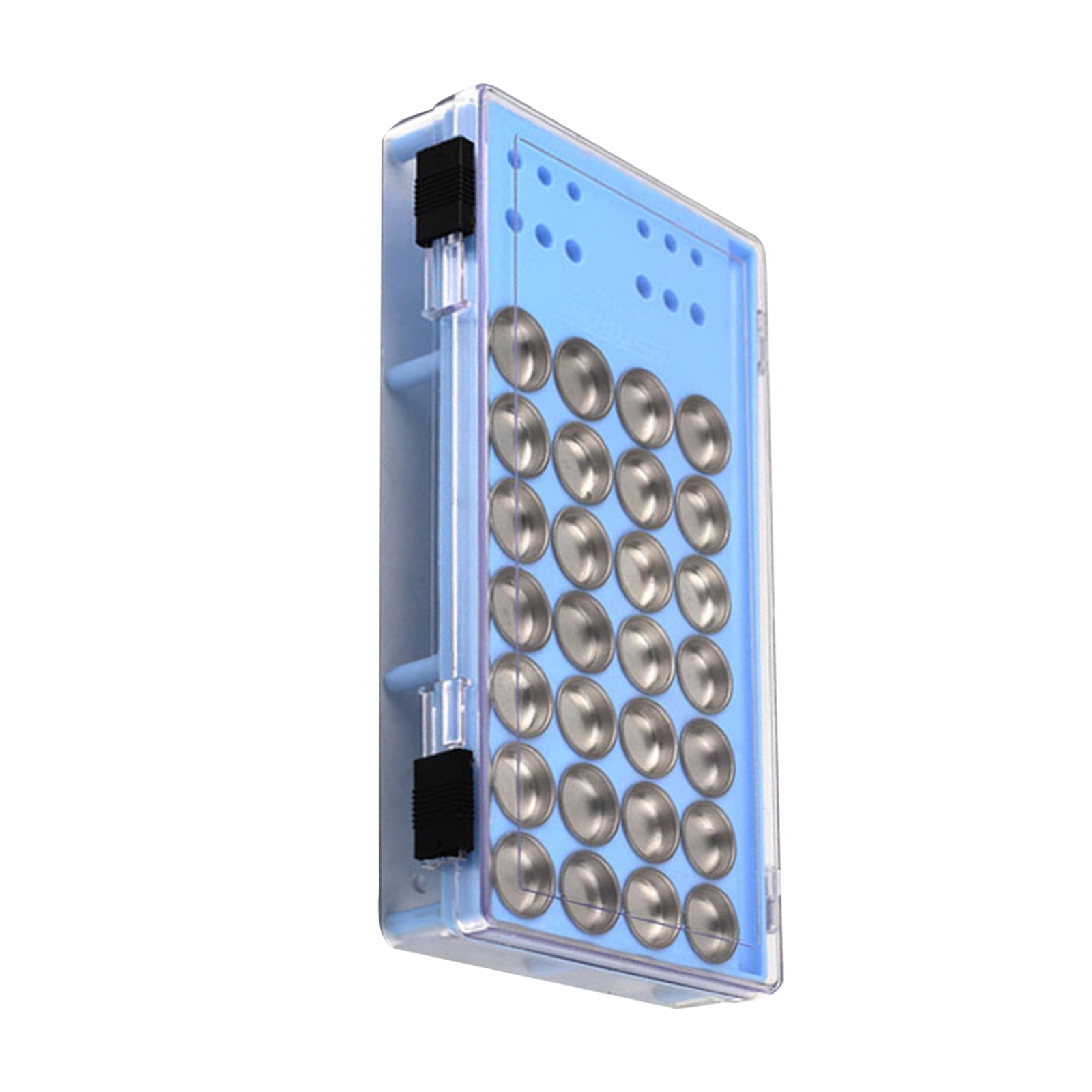 Premium Metal Paint Palette with Tool Storage for Hobbyists 28 Detachable Plates for Diluted Paint and Accessories