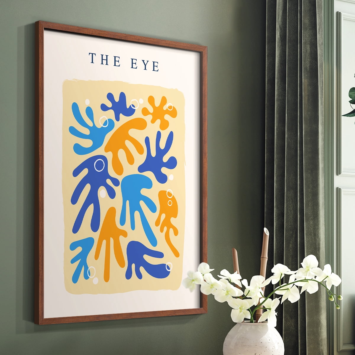 Matisse CCCIX in Brown Solid Wood 22 x 28 Framed Print
