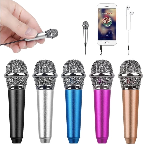 Mini Microfono Portatil Uniwit 10774005 Con Clip Y Soporte Para Celular Y Computadora