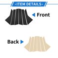 thumbnail image 3 of Unique Bargains 6 Piezas de Moldura de Ventana del Poste de la Puerta para Cadillac XT5 2017-2023 Negro Frontal Trasero Izquierdo Derecho Sticker Antirrayones Cubierta Exterior del Poste de la Puerta, 3 of 7