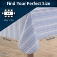 thumbnail image 2 of Mainstays PEVA Everyday, Indoor & Outdoor Tablecloth 60" x 84" Saville Blue Stripe, 2 of 10