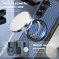 thumbnail image 5 of ELEHOLD Case for Samsung Galaxy Z Fold 7, Shockproof Magnetic Phone Case with 360° Ring Kickstand,Blue, 5 of 5