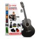 thumbnail image 1 of Kit de Guitarra Acústica para Principiantes Pyle, Tamaño 3/4, Instrumento para Niños y Adultos, 36 Pulgadas Negro Brillante, 1 of 4